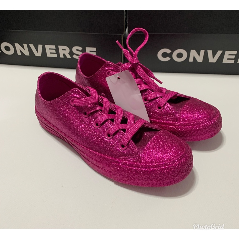 Converse Chuck Taylor All Star Lo Glitter Sneaker - Picture 7 of 12
